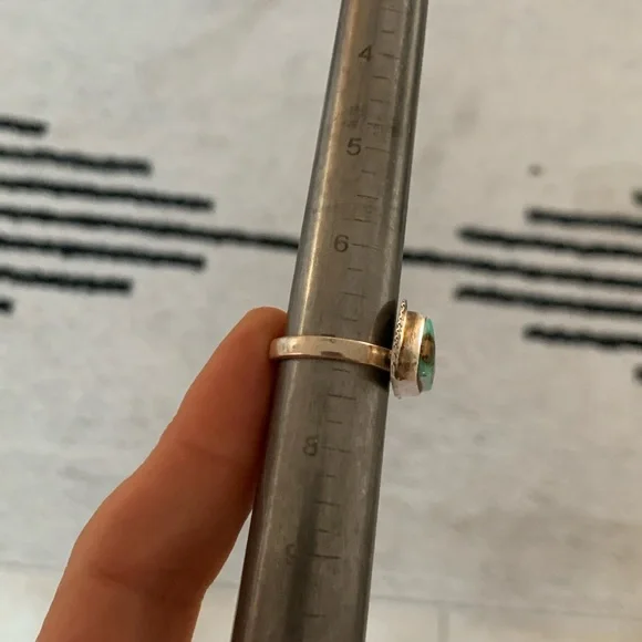 Pilot Mountain Turquoise Ring SZ 7 - Picture 5 of 5